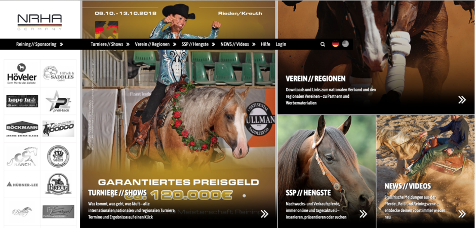 Website NRHA Germany e. V.